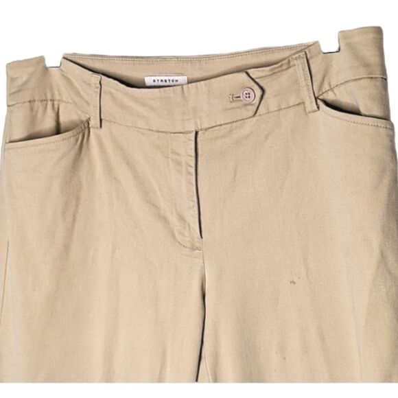 Jones New York Sport Low Rise Tan Stretch Twill Khakis size 8 - Picture 8 of 10
